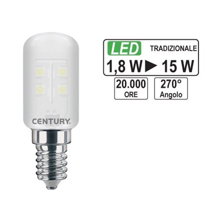 LAMPADINE CENTURY LED E14 FRIGO 1,8W
