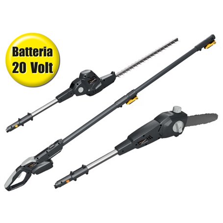 MULTIFUNZIONE ALPINA 20VOLT AMT 20 TAGLIASIEPI+MOTOSEGA