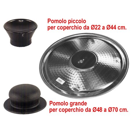 POMOLO COPERCHIO PER PENTOLE CALDAIA ALLUMINIO DIAMETRO 56cm