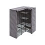 ARMADIO GUARDAROBA BRIXO KORNER131X88X46XH169CM RIPIANI PORTA OGGETTI