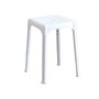 SGABELLO BIANCO ANTISCIVOLO CM.30x30x39/54H