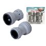 1COPPIA ADATTATORE POMPA PER PISCINA FILTRO-SABBIA -58236 DIAMETRO 38 MM