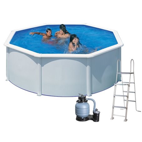 PISCINA TONDE GRE FIDJI KIT 350 ECO Ø350XH120 CM. CAPACITÃ  10.102 LT.