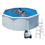 PISCINA TONDE GRE FIDJI KIT 350 ECO Ø350XH120 CM. CAPACITÃ  10.102 LT.