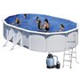 PISCINA OVALI GRE FIDJI KIT ECO KIT 730 ECO 730X375XH120 CM CAPACITÀ 25.323 LT.