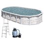 PISCINA OVALI GRE ISLANDIA KIT PROV 738 8N 730X375XH132 CM. CAPACITÀ 28.217 LT.