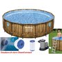 Piscine tonde con telaio Rattan Bestway 56725 DIAMETRO 488xH122 cm 19,480 Lt