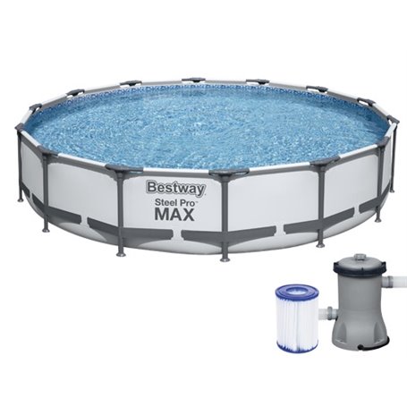 Piscina tonda Steel Pro Max BestWay 56595 diametro 427xH altezza 84cm 