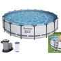 PISCINA TONDE STEEL PRO MAX BESTWAY 56462 DIAMETRO549XH122CM CAPACITÀ 23.062 LT