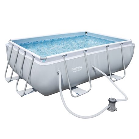 Piscine rettangolari Power Steel BestWay 56629 282x196xH84 cm Capacità 3.662 Lt