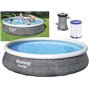 Piscine tonde anello Rattan BestWay 57376 DIAMETRO396xH84 cm. Capacità 7.340 Lt