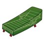 TELO COVER X LETTINO GIARDINO CM.175x76x30/79H