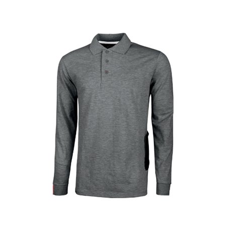 1PZ Abbigliamento U-Power Polo Live GM Grey meteorite Taglia M CONFEZIONE 3PZ