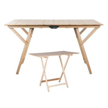 Tavolo pieghevole legno 60x80xH altezza 75cm