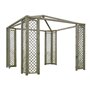 GAZEBO LEGNO IMPREGNATO CM.300x300 PALI MONTANTI 7x7cm