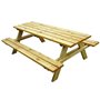 TAVOLO PICNIC IN LEGNO IMPREGNATO CM.180x150x70H