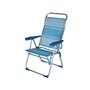 SEDIE SPIAGGIA PIEGHEVOLI SUN COMFORT 39x49xH 47/114 cm in alluminio