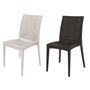 SEDIE RESINA RATTAN BISTROT BIANCA 57x50xH89cm in polipropilene