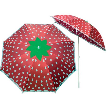 OMBRELLONE SPIAGGIA FRUTTA FRAGOLA DIAMETRO 180cm