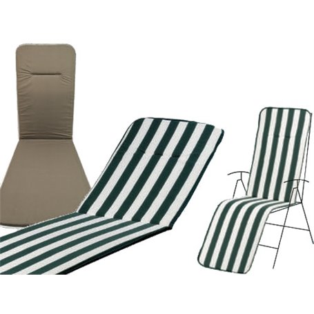 CUSCINI ACTION RELAX BIANCO VERDE CON IMBOTTITURA CM.165x48x2,5H