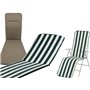 CUSCINI ACTION RELAX BIANCO VERDE CON IMBOTTITURA CM.165x48x2,5H