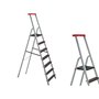 Scala domestiche Alu Step Up 131 Black Gradini 3, ALTEZZA terra/piattaforma 57 cm.