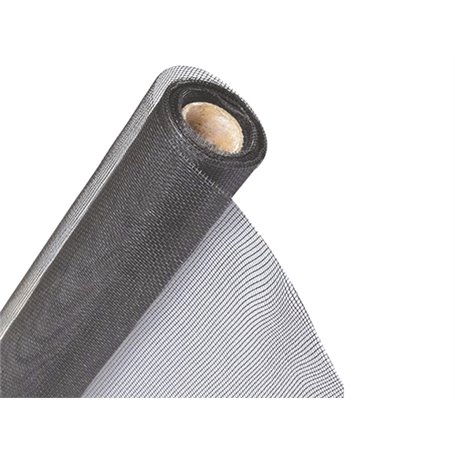 1PZ Zanzariere Stop Insetti fibra vetro 18x16 ALTEZZA H 60CM ROTOLO 50MT GRIGIO