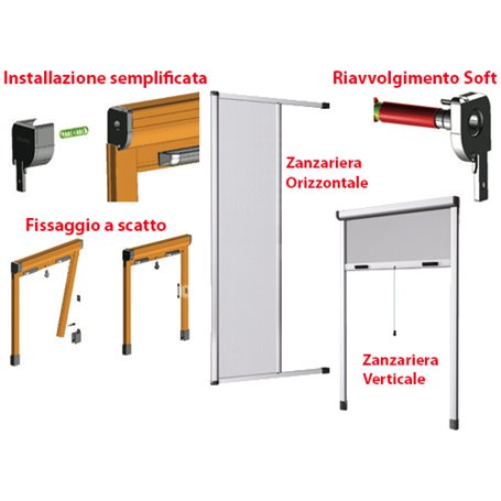 ZANZARIERA STOP INSETTI BIANCO 100X250CM