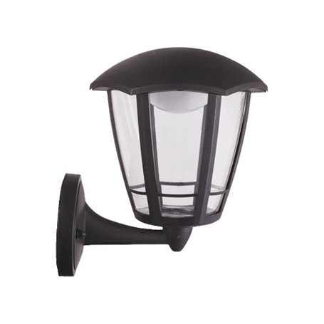 LANTERNE ERA LED A MURO BRACCIO INFERIORE 6 FACCE CM.17x19x23H