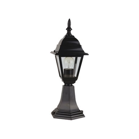 LANTERNE PIUMA SU BASE 4 FACCE CM.15x15x45H