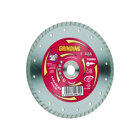 DISCHI DIAMANTATI GRINDING FORZA CORONA CONTINUA DIAMETRO 115x2,2mm FORO 22,2mm