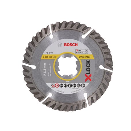 DISCHI DIAMANTATI BOSCH X-LOCK DIAMETRO DISCO 115mm FORO 22,2mm