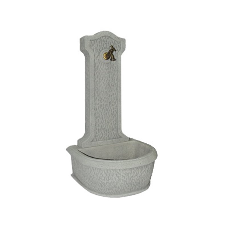 Base quadrata con elementi decorativi, altezza 21 cm, 24 x 24 cm, grigio, peso 20 kg, in pietra colata resistente al gelo