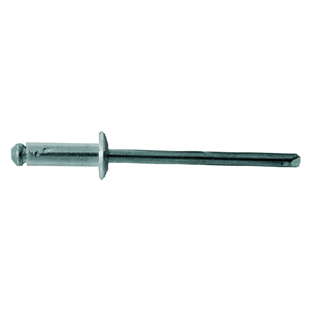 1PZ RIVETTO A STRAPPO IN ALLUMINIO mm 4,8 x  12 - pz. 40 — Rivetti — rif. FERX.41722NLM