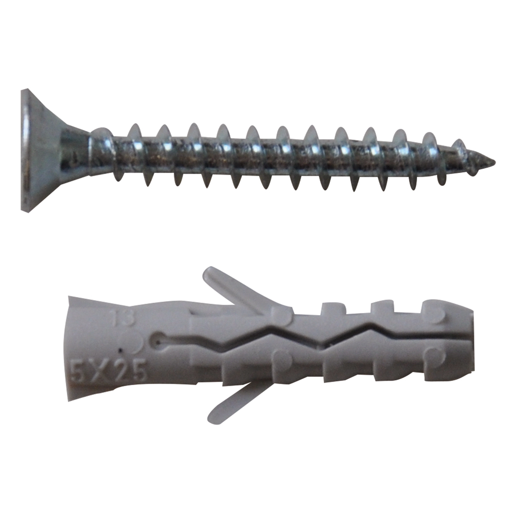 1PZ TASSELLO NYLON 'TC85' mm. 8 vite 5,0x50 - pz. 12 — Tasselli e ancoraggi — rif. FERX.40067NLM 1PZ TASSELLO NYLON 'TC85' mm. 8 vite 5,0x50 - pz. 12 — Tasselli e ancoraggi — rif. FERX.40067NLM