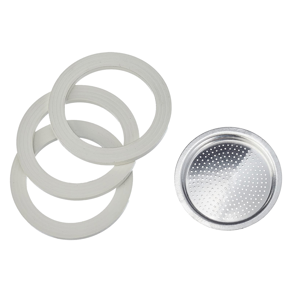 1PZ Filtro Moka con 3 Guarnizioni 3 tazze — rif. FERX.79032NLM 1PZ Filtro Moka con 3 Guarnizioni 3 tazze — rif. FERX.79032NLM