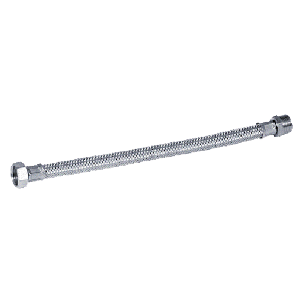 1PZ FLESSIBILE IN ACCIAIO INOX cm 50 M 1/2 x 1/2 F - pz.2 — Tubi e raccordi — rif. FERX.20378NLM 1PZ FLESSIBILE IN ACCIAIO INOX cm 50 M 1/2 x 1/2 F - pz.2 — Tubi e raccordi — rif. FERX.20378NLM