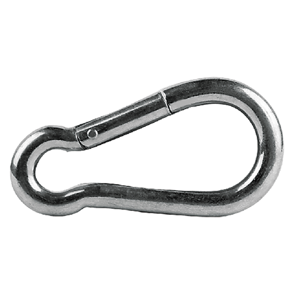 1PZ MOSCHETTONE POMPIERE mm  80  - pz. 1 — Ganci, moschettoni e anelli — rif. FERX.33156NLM