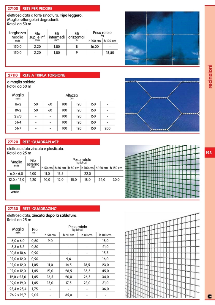 Rete Quadraplastificata Elettrosaldata Plasticata 12X12 H.80 ML.25 — Reti e recinzioni — rif. FERX.9225.STOCK — foto 2 Rete Quadraplastificata Elettrosaldata Plasticata 12X12 H.80 ML.25 — Reti e recinzioni — rif. FERX.9225.STOCK — foto 2