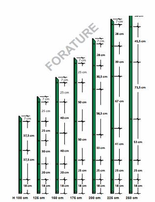 Paletto a T altezza 150 CM sezione mm 30x30x3 PLASTIFICATO Palo Verde da GIARDINO recinzione in ferro — Pali e paletti — rif. FERX.MI.45.STOCK.S — foto 4 Paletto a T altezza 150 CM sezione mm 30x30x3 PLASTIFICATO Palo Verde da GIARDINO recinzione in ferro — Pali e paletti — rif. FERX.MI.45.STOCK.S — foto 4