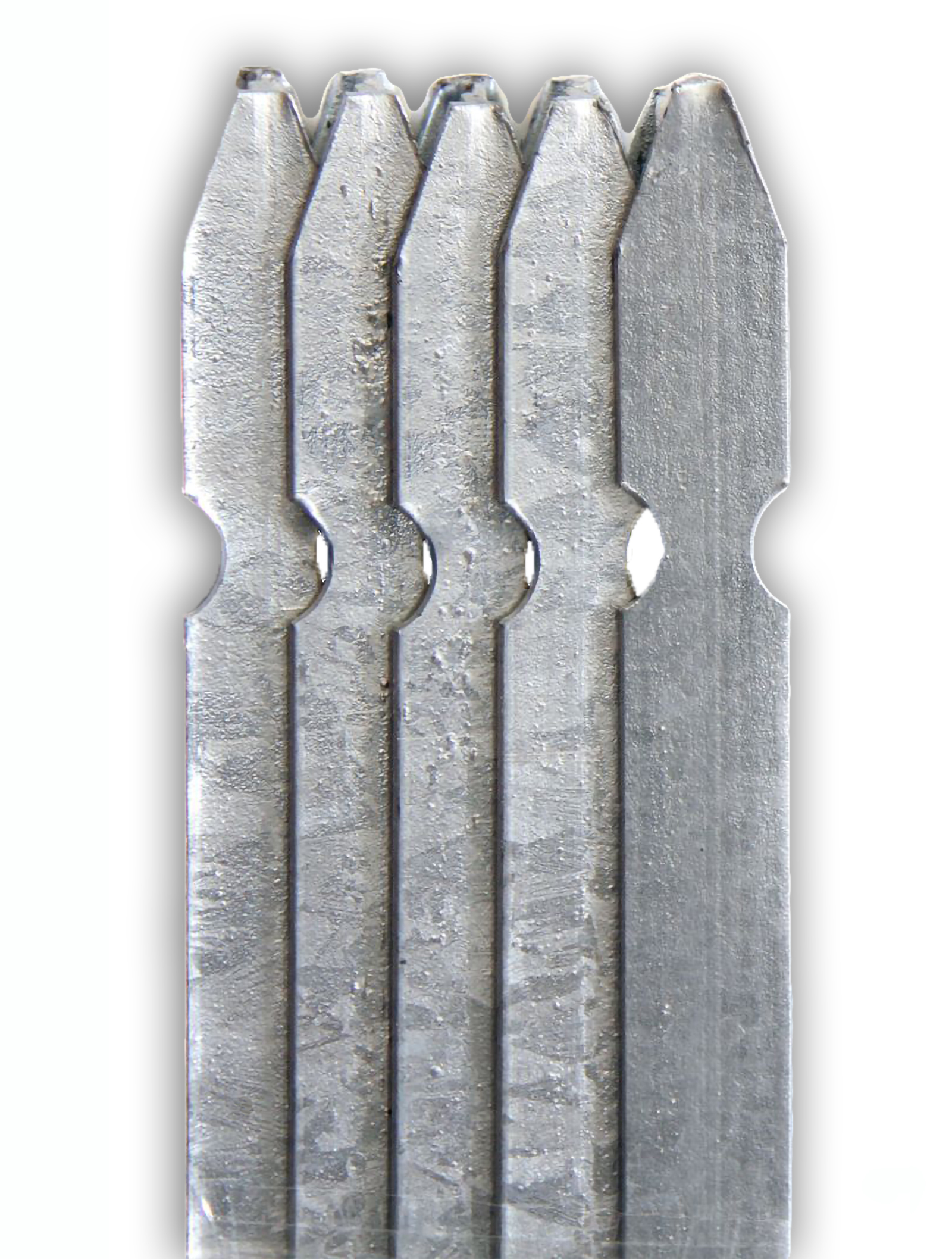 Paletto a T altezza 100 CM sezione mm 30x30x3 ZINCATO Palo Colore ZINCO da GIARDINO recinzione in ferro — Pali e paletti — rif. FERX.MI.61.STOCK.S — foto 6