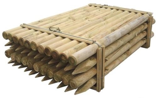 Pali in legno Ø CM 8 altezza CM 250 H tondi CON PUNTA trattati impregnati per recinzione staccionata/steccato Palo Tondo — Pali e paletti — rif. FERX.RETI.8.1.STOCK.S — foto 2 Pali in legno Ø CM 8 altezza CM 250 H tondi CON PUNTA trattati impregnati per recinzione staccionata/steccato Palo Tondo — Pali e paletti — rif. FERX.RETI.8.1.STOCK.S — foto 2