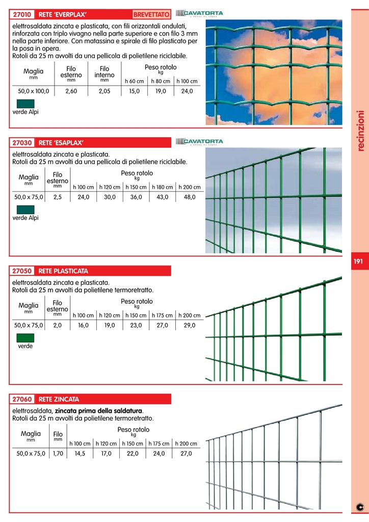 RETE ELETTROSALDATA PLASTICATA 50X75 H.100cm 25 M — rif. FERX.2582.STOCK.S — foto 2