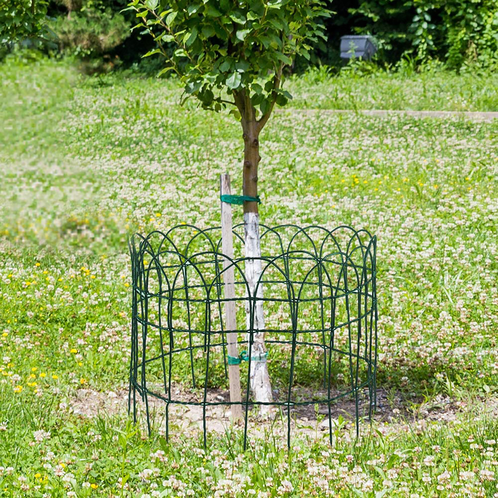 Rete per Recinzione Ornamentale Plastificata | Altezza H 65 CM | Maglia Intrecciata 90X150 MM | Filo Ø 2,8 MM | Lughezza Rotolo da 25 MT Verde — rif. FERX.MI.158.STOCK.S — foto 4