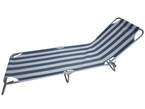 Lettino Spiaggia Prendisola Taormina Stripes 188X58XH25 CM in Acciaio — rif. FRA531701 Lettino Spiaggia Prendisola Taormina Stripes 188X58XH25 CM in Acciaio — rif. FRA531701