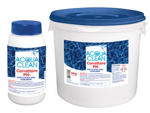 Correttori Acqua Clean PH- granulare per piscine 5KG — rif. FRA536491 Correttori Acqua Clean PH- granulare per piscine 5KG — rif. FRA536491