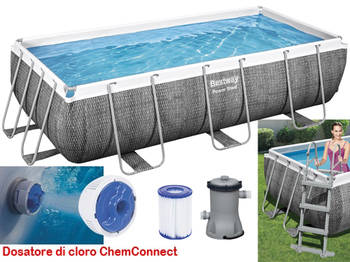 Piscina Rettangolare Bestway 56722 412X201XH122 CM. Capacità 8,124 LT. — rif. FRA536177 Piscina Rettangolare Bestway 56722 412X201XH122 CM. Capacità 8,124 LT. — rif. FRA536177
