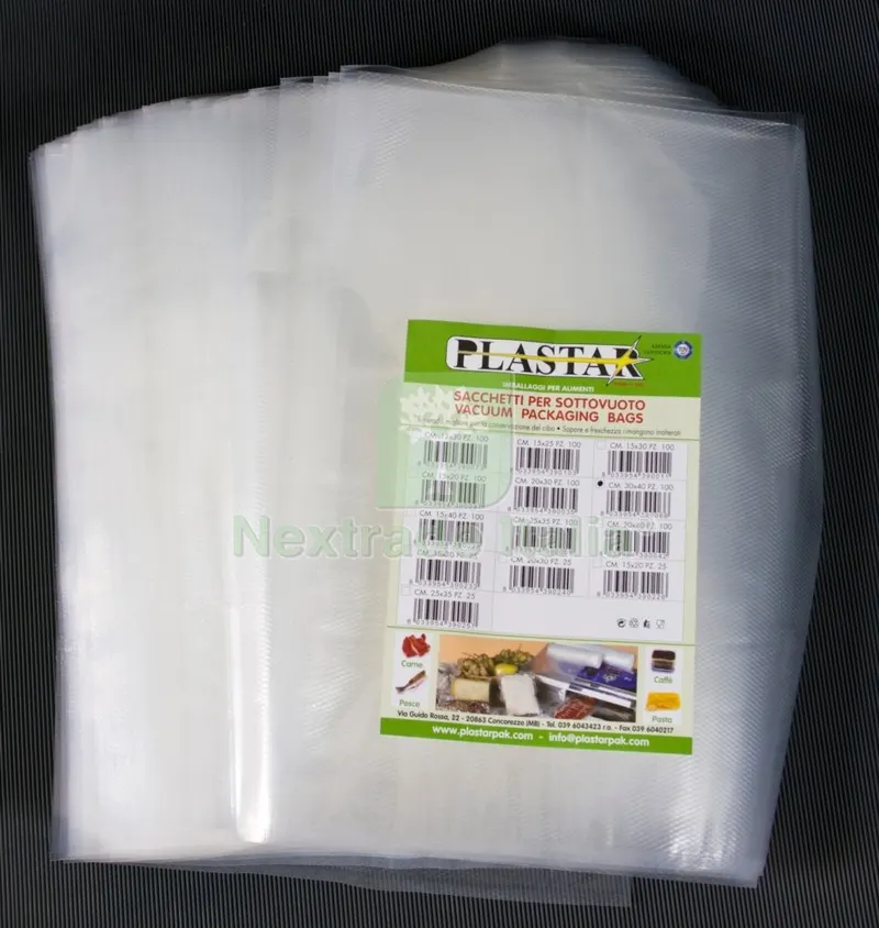 BUSTE GOFFRATE 30X40 CM PER SOTTOVUOTO 100 PZ