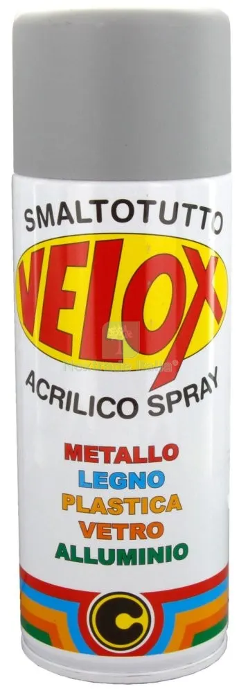 6PZ VELOX SPRAY ANTIRUGGINE GRIGIA RAL 7004 — Vernici e smalti — rif. FERX.16348 6PZ VELOX SPRAY ANTIRUGGINE GRIGIA RAL 7004 — Vernici e smalti — rif. FERX.16348