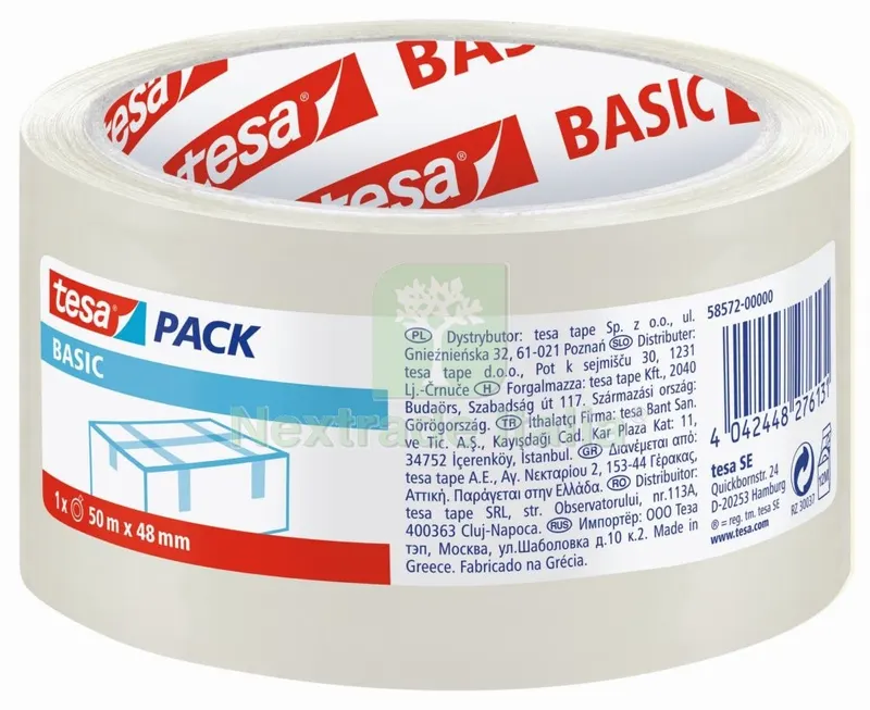 36PZ NASTRO IMBALLO "TESA" TRASPARENTE ML.50 — Misurazione e taglio manuale — rif. FERX.18669 36PZ NASTRO IMBALLO "TESA" TRASPARENTE ML.50 — Misurazione e taglio manuale — rif. FERX.18669